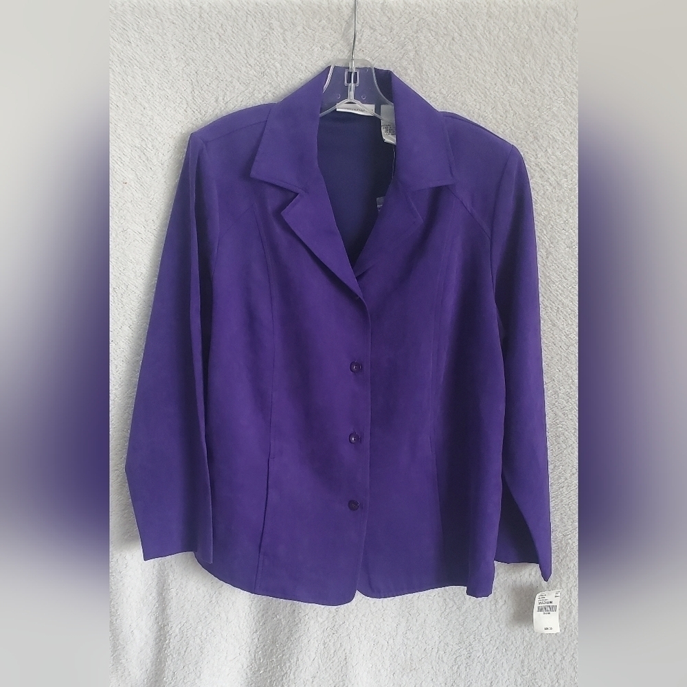 Draper and Damon  Velvet Purple Career‎ Office Formal size M women’s Blazer